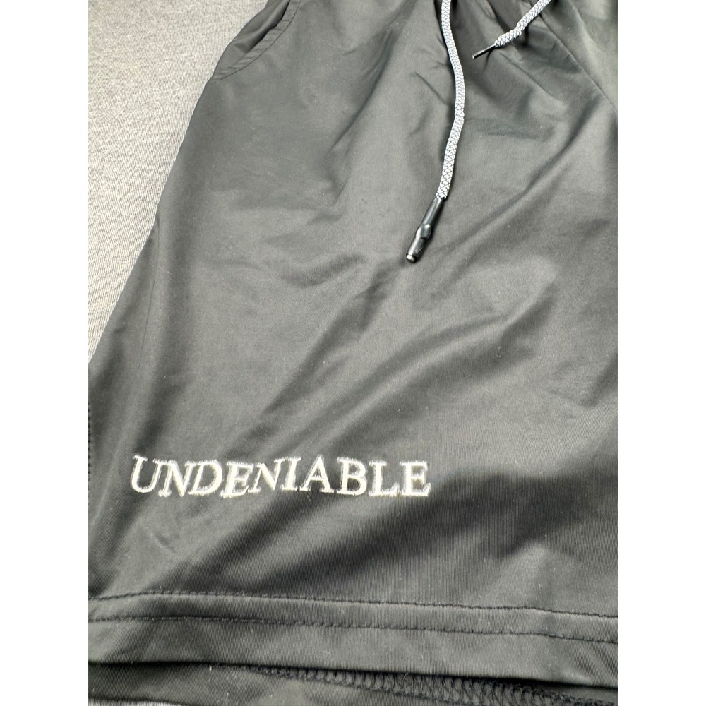 Undeniable Black Athletic Shorts Mens Activewear‎ Workout Gym Casual